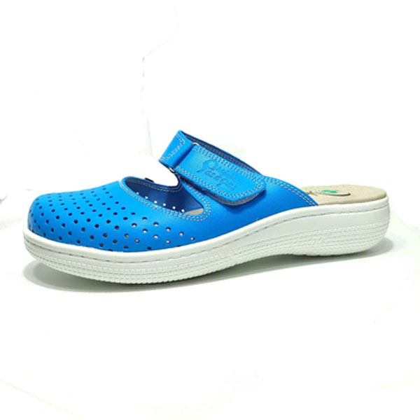 Sabot medicale pour femme Sf 01-2 bleu cuir sabots femme Maroc